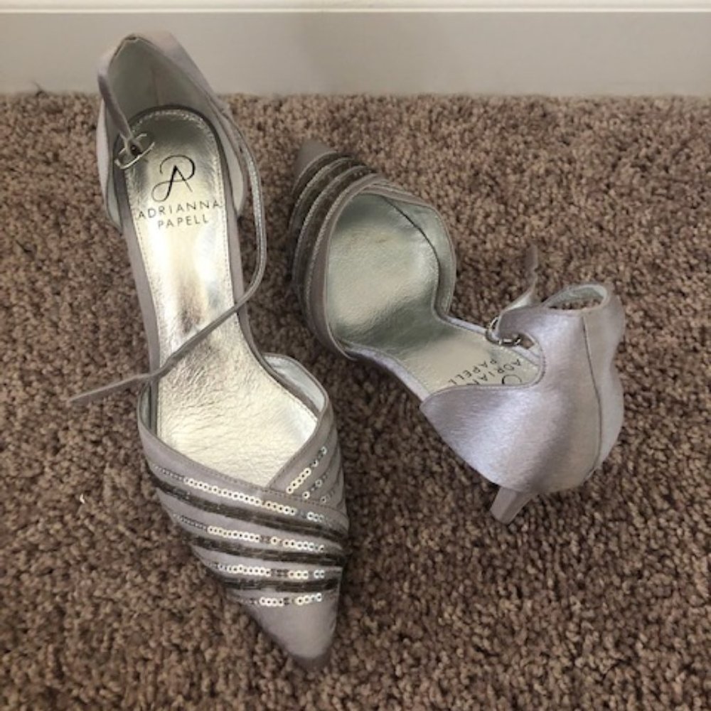 Adrianna Papel Silky Sequins Pumps